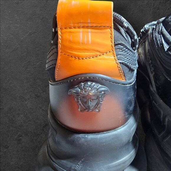Versace Mens Chain Reaction Panelled Leopard Print Sneakers Size 42 (9) main image 7